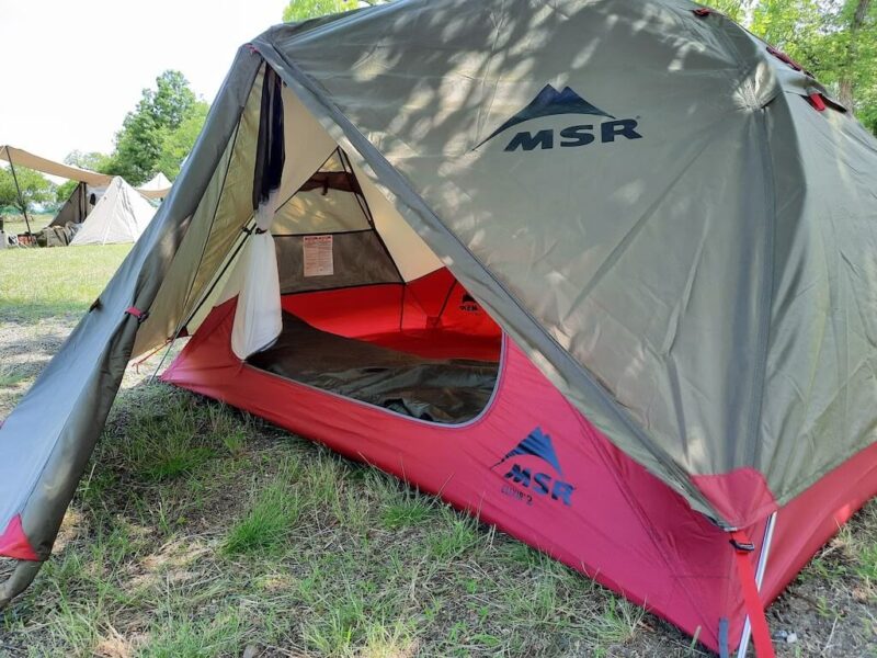 MSRのテント「エリクサー2グリーン」は、ソロキャンプにおすすめのコスパ最強テントだった。｜OUTDOOR SHIGA(アウトドアシガ)
